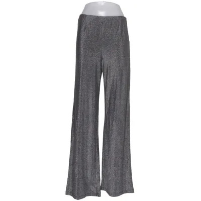Pantalon patte d'éléphant (Gris) de Lilienfels Élasthane, Fibre métallique, Polyamide