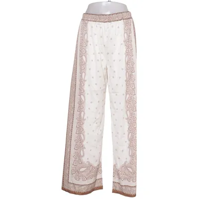 Palazzo broek (Beige, Wit) van Couture Polyester