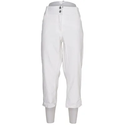 Pantacourt (Blanc) de Creation L Coton, Élasthane, Lyocell, Polyester, Viscose