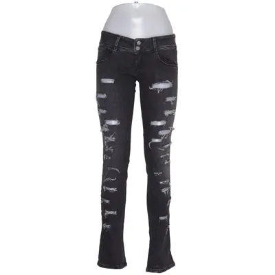 Jeans (Sort) fra Met Bomuld, Elastan