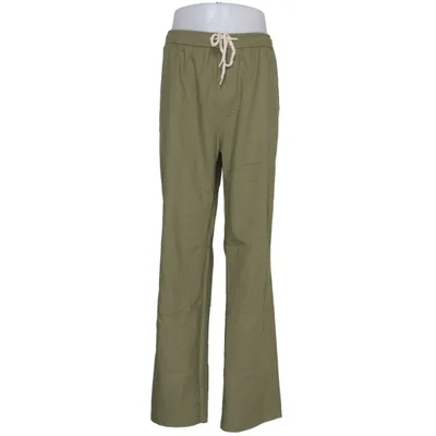 Pantalon (Vert) de Hoerev Coton, Lin, Viscose