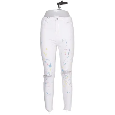 Jeans (White, Multicolored) from Monday Cotton, Elastane