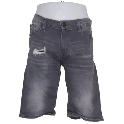 Denim shorts (Grijs) van Smog Katoen, Elastaan