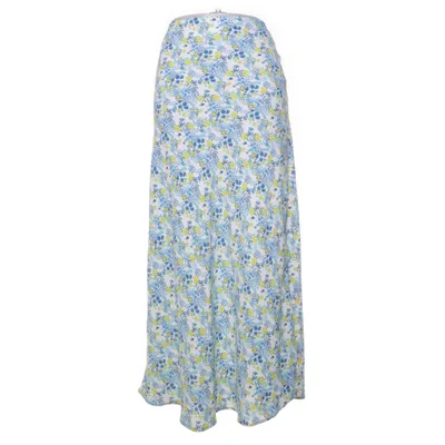 Långkjol (Vit, Blå, Flerfärgad) från Glamorous Polyester