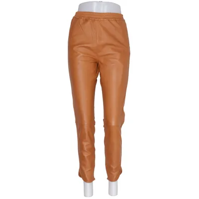 Leren broek (Bruin) van Skintoi Leer