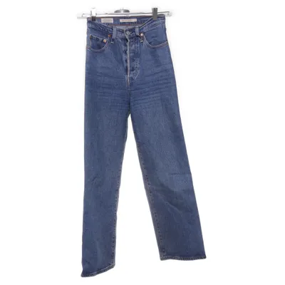 Jeans (Ribcage Straight) fra Levi's Premium Bomuld, Elastan
