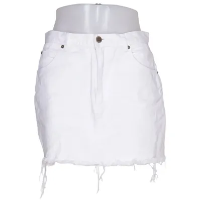 Jeanskjol (Vit) från Support Bomull, Ull