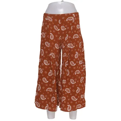 Pantalon patte d'éléphant (Marron, Blanc)