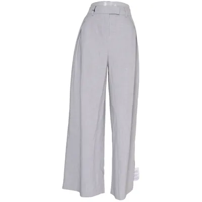 Palazzobyxor (Grå) från ASOS Design Bomull, Elastan, Polyester, Viskos