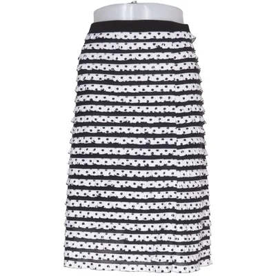 Skirt (Black, White) from Fashion Collection Elastane, Polyamide, Polyester