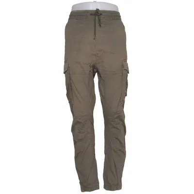 Cargobyxor (Grön) från H&M Man Bomull, Elastan