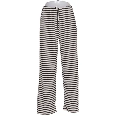 Palazzo broek (Zwart, Wit) van Shein Elastaan, Polyester