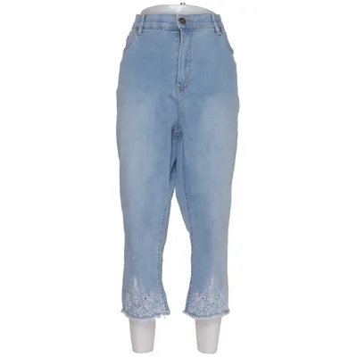 Jean (Bleu) de Avenue Coton, Élasthane, Polyester