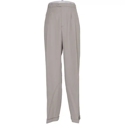 Kostuumbroek (Beige) van Gino Bellini Polyester, Wol