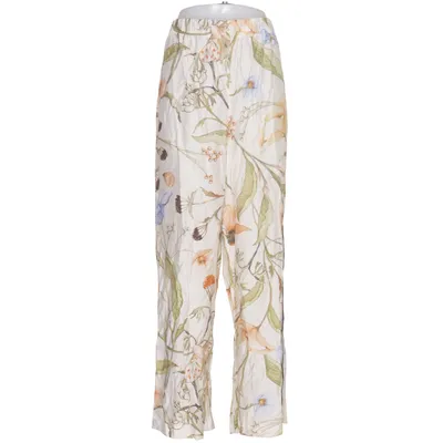 Palazzo pants (White, Multicolored) from H&M Polyamide, Viscose