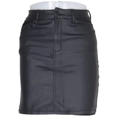 Kjol (Svart) från 77th Flea Bomull, Elastan, Polyester, Skinnimitation