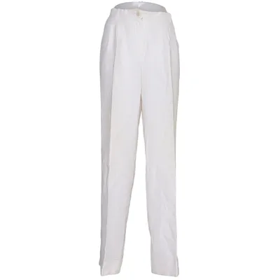 Pantalon patte d'éléphant (Blanc) de Gina B Heidemann Coton, Polyamide