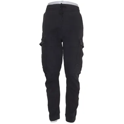 Pantalon cargo (Noir) de H&M Man Coton, Élasthane