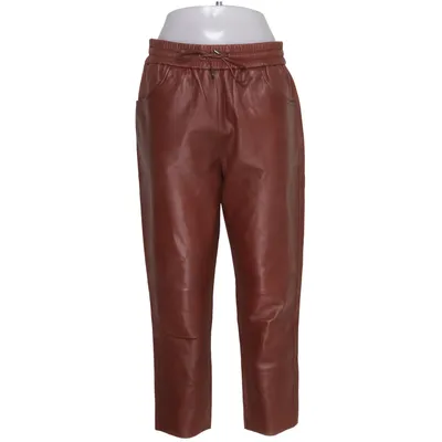 Læderbukser (Brun) fra Massimo Dutti Læder, Polyester
