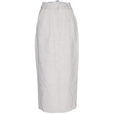 Pencil skirt (Beige) from Project Eve Cotton, Linen, Polyester