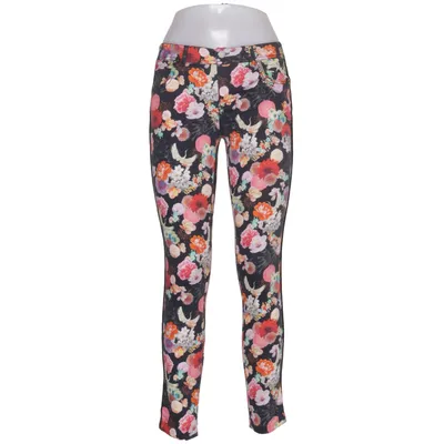 Pants (Black, Multicolored) from Cache Cache Cotton, Elastane