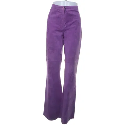 Leren broek (Lila) van Sis by Sisters Suède, Nylon