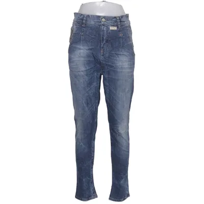 Spijkerbroek (Blauw) van Met Katoen, Elastaan