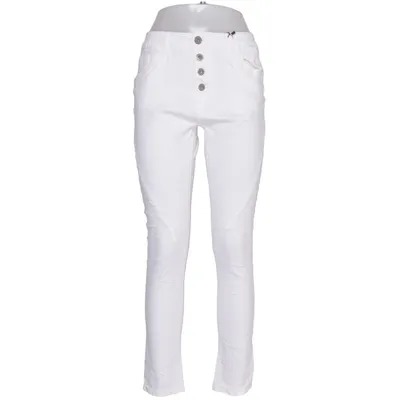 Jeans (Vit) från Lexxury Bomull, Elastan
