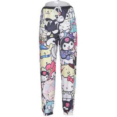 Pyjama broek (Wit, Meerkleurig) Elastaan, Polyester