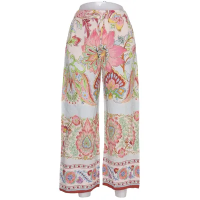 Pantalon patte d'éléphant (Beige, Multicolore) de Zara
