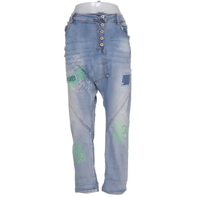 Jeans (Blå, Grøn, Flerfarvet) fra Sexy Woman Bomuld, Elastan, Viscose