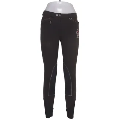 Breeches (Black, Gray) from Oxylane Elastane, Polyamide