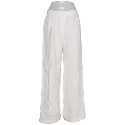 Palazzobyxor (Vit) från Massimo Dutti Polyester, Viskos