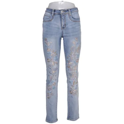 Jeans (Blue) from Linea Tesini Cotton, Elastane, Polyamide, Polyester, Viscose