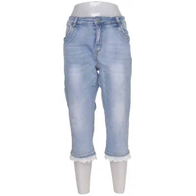 Three-quarter pants (Blue) from Karostar Cotton, Elastane, Polyester