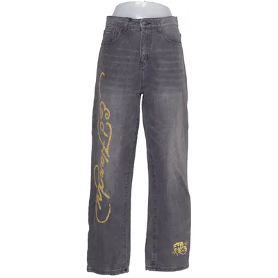 Jean (Gris, Jaune) de Ed Hardy Coton, Polyester