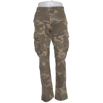 Pantalon cargo (Vert, Marron) de Bullhead Coton, Élasthane
