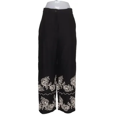 Palazzo pants (Black, White) from Zara Linen, Viscose