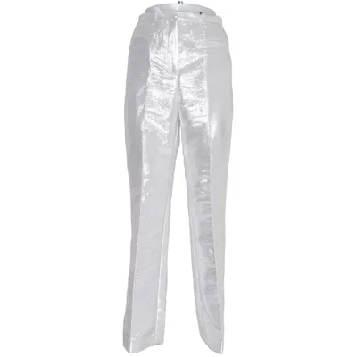 Broek (Zilver) van Rabanne x H&M Metallvezel, Polyester