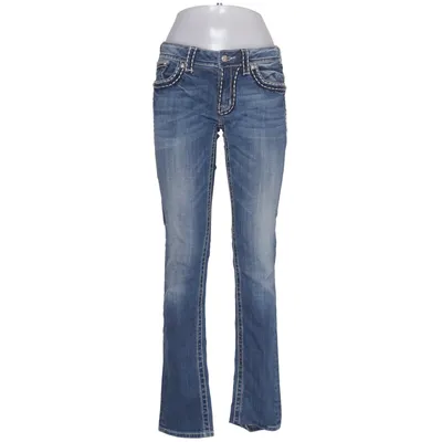 Jeans (Blå) från Miss Me Bomull, Elastan
