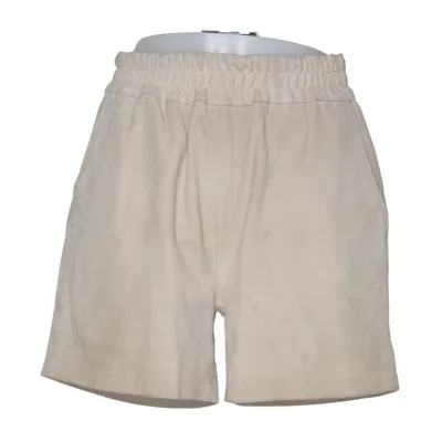 Lædershorts (Beige) fra Norr Ruskind