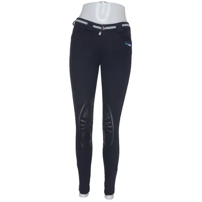 Pantalon d'équitation (Bleu) de Kingsland Élasthane, Polyamide