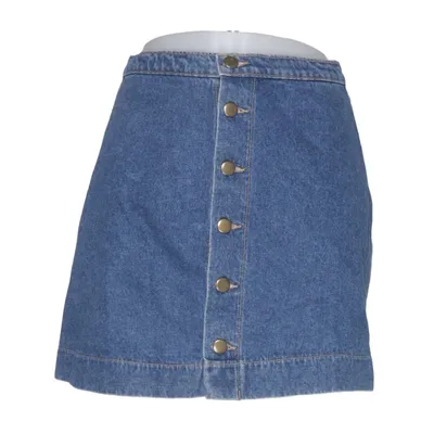 Jeansnederdel (Blå) fra American Apparel Jeans Bomuld