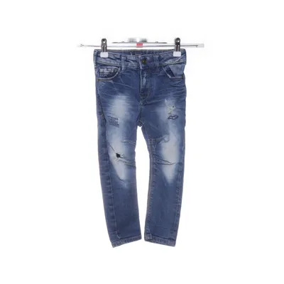 Jeans (Blue) from Mango Kids Cotton, Elastane