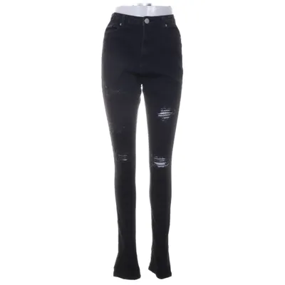 Spijkerbroek (Zwart) van Boohoo Blue Katoen, Elastaan, Leer, Polyester