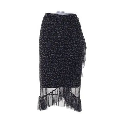 Kjol (Svart, Flerfärgad) från New Look Curves Elastan, Polyester