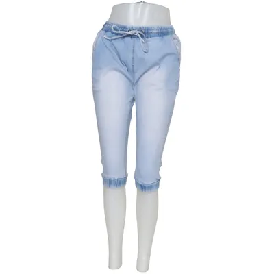 Driekwart broek (Blauw) van Simply Chic Katoen, Elastaan