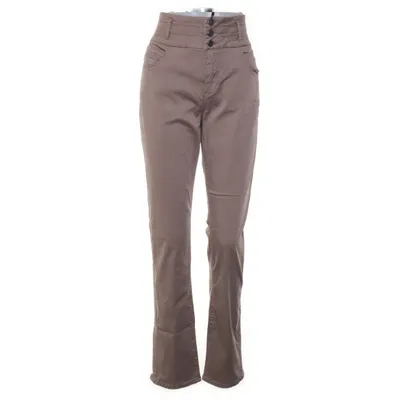 Broek (Beige) van Flash Jeans Katoen, Elastaan
