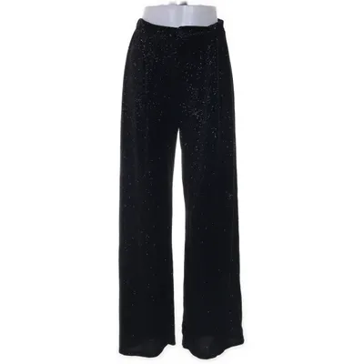 Byxor (Svart, Silverfärgad) från Bershka Elastan, Polyester