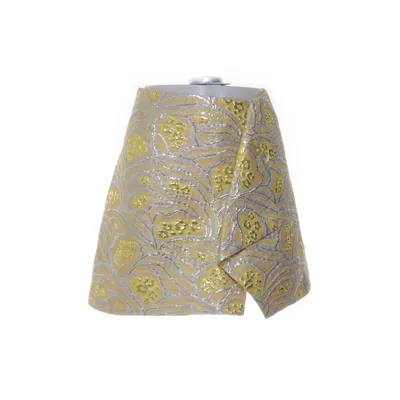 Kjol (Gul, Grå, Guldfärgad) från H&M Conscious Collection Exclusive Metallfiber, Polyamid, Polyester, Silke